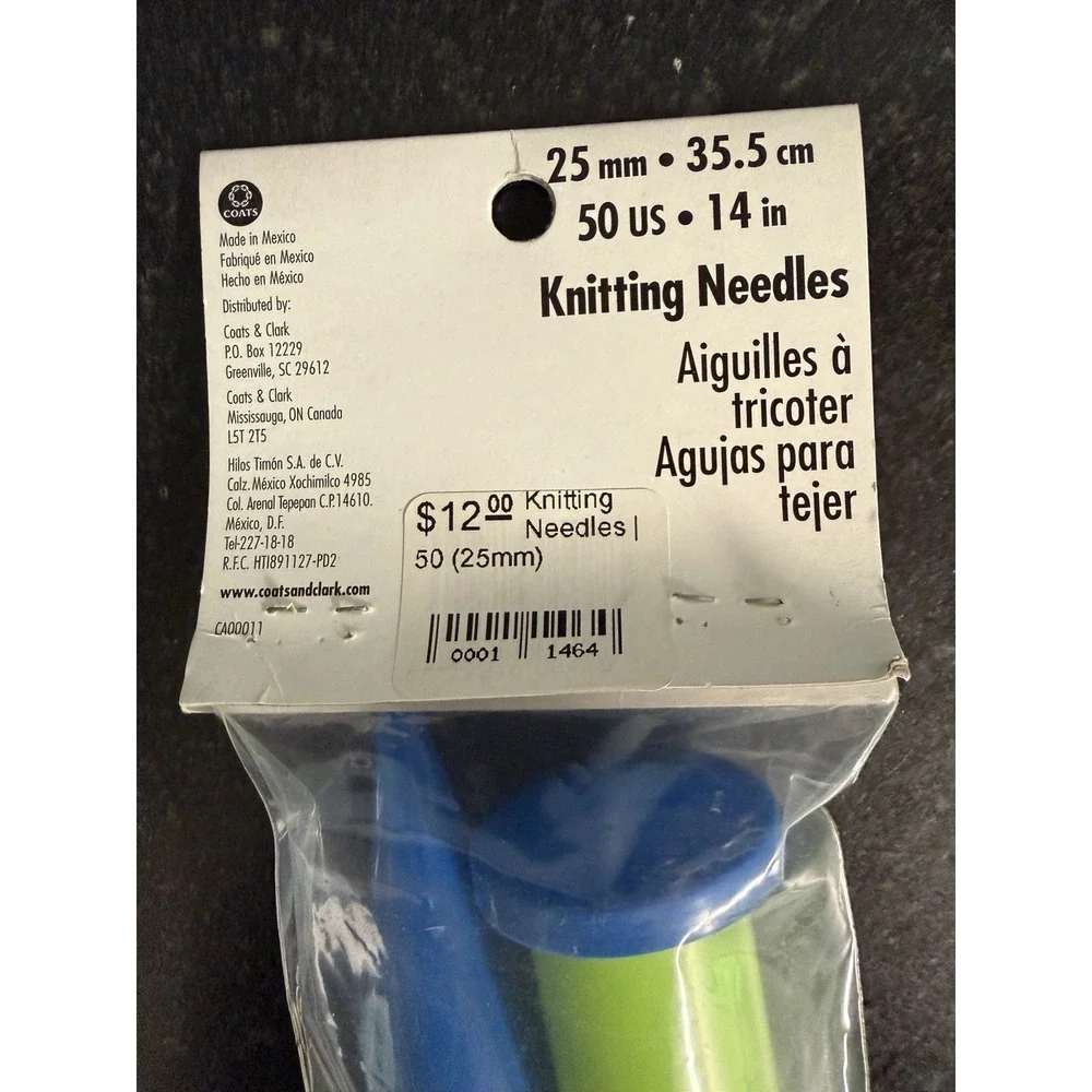 Susan Bates Luxite‎ Jumbo Knitting Needles US 50 25mm 14